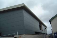 Aluminium Bullnose Fascia at Coleg Menai